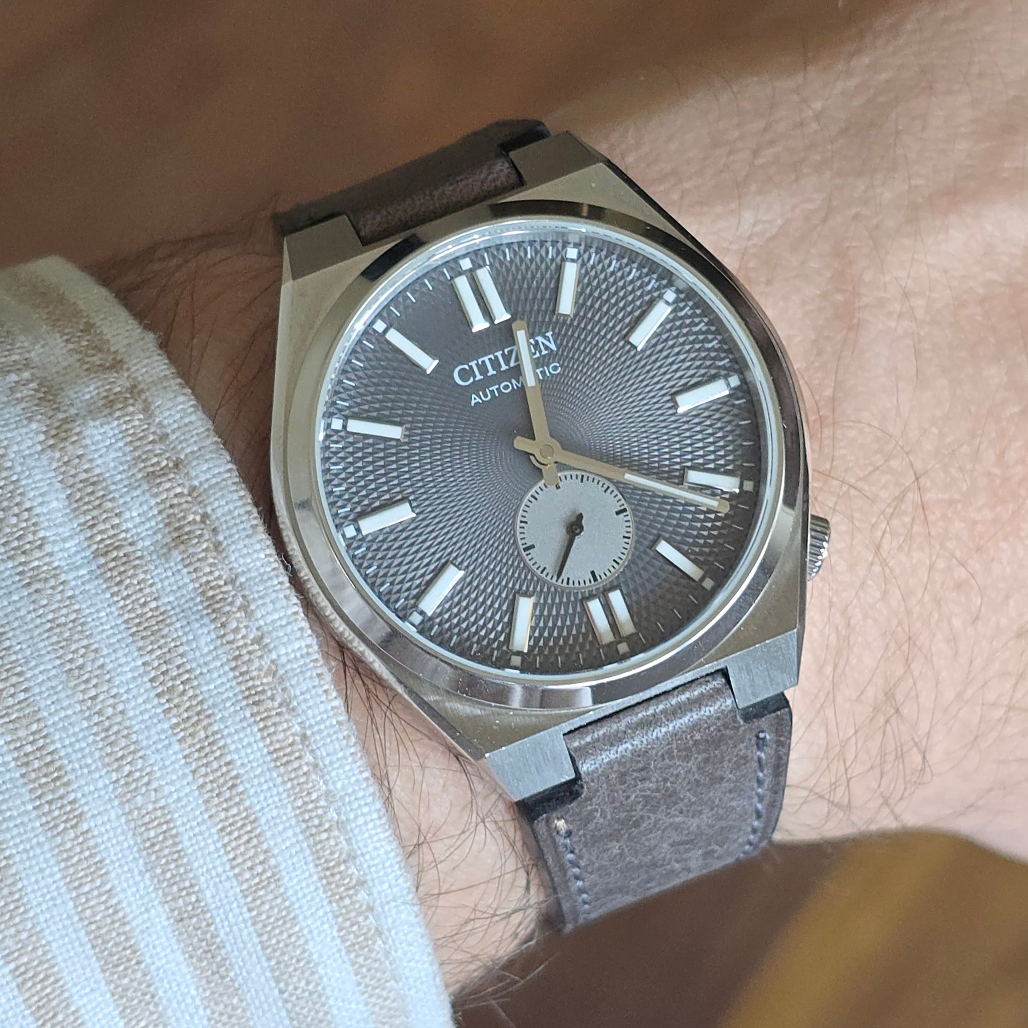 Füme Citizen Tsuyosa Deri Kordon -  nj0150 / Small Second