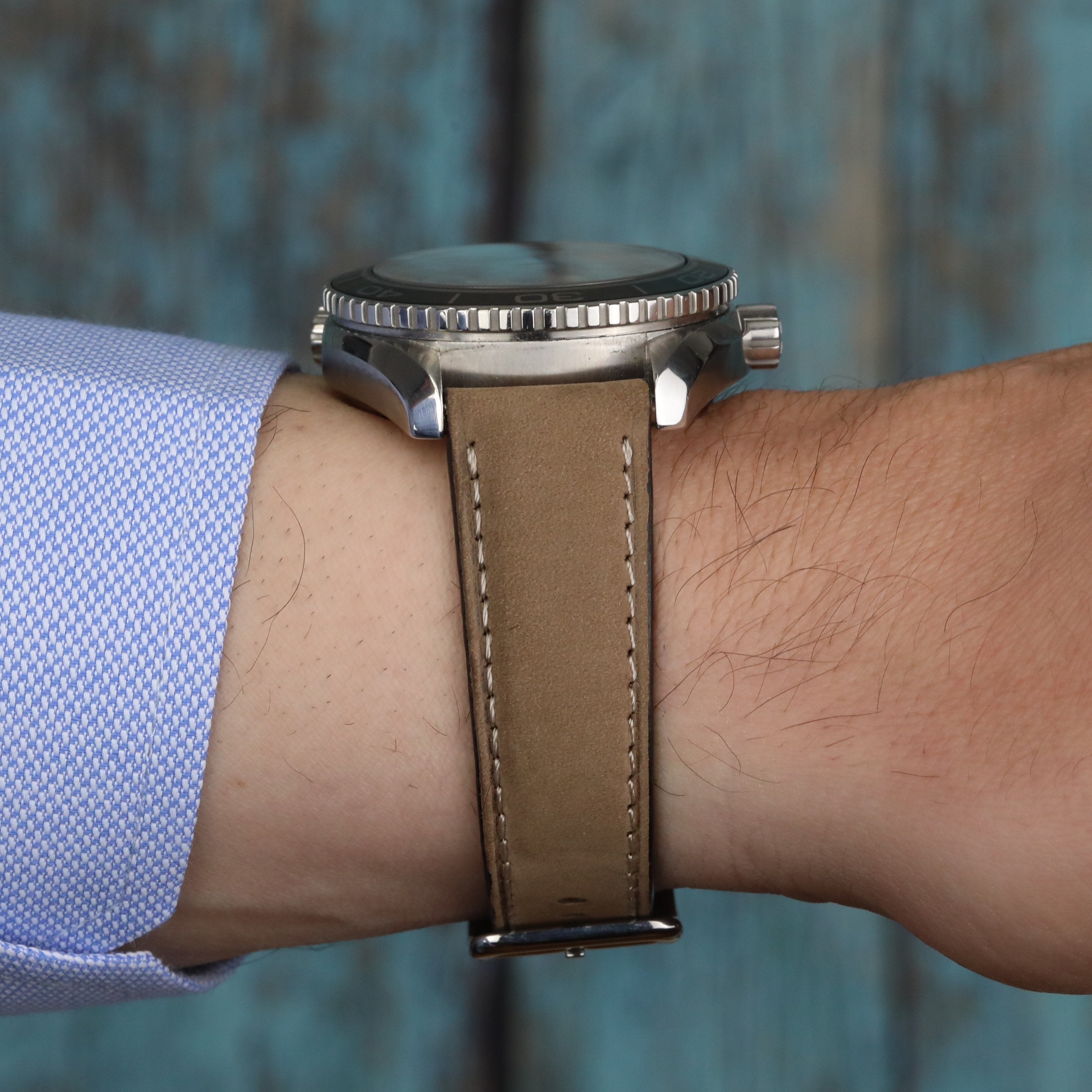 Gerçek dana derisi el yapımı nubuk deri kayış