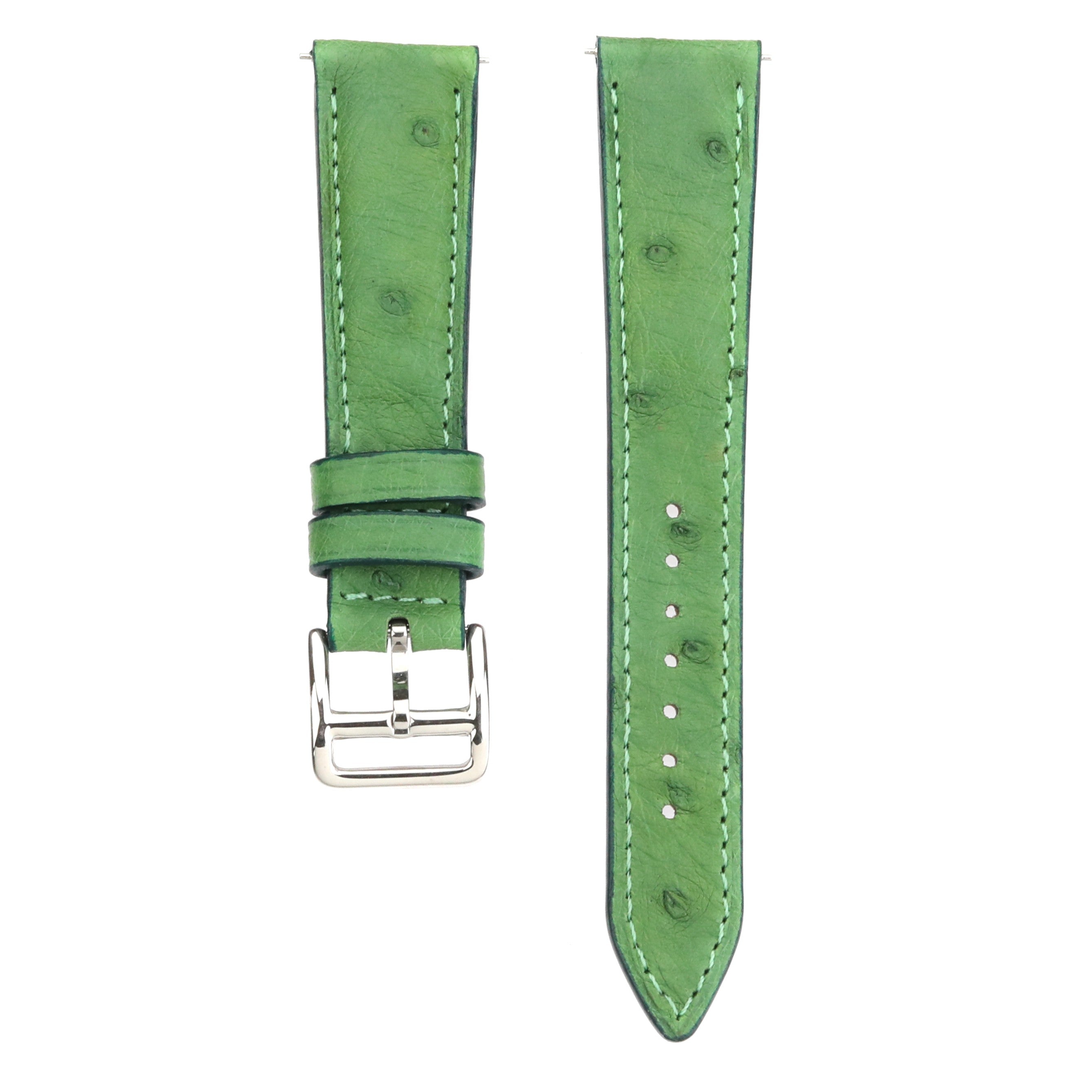 El yapımı yeşil renkli akıllı pimli deri kordon