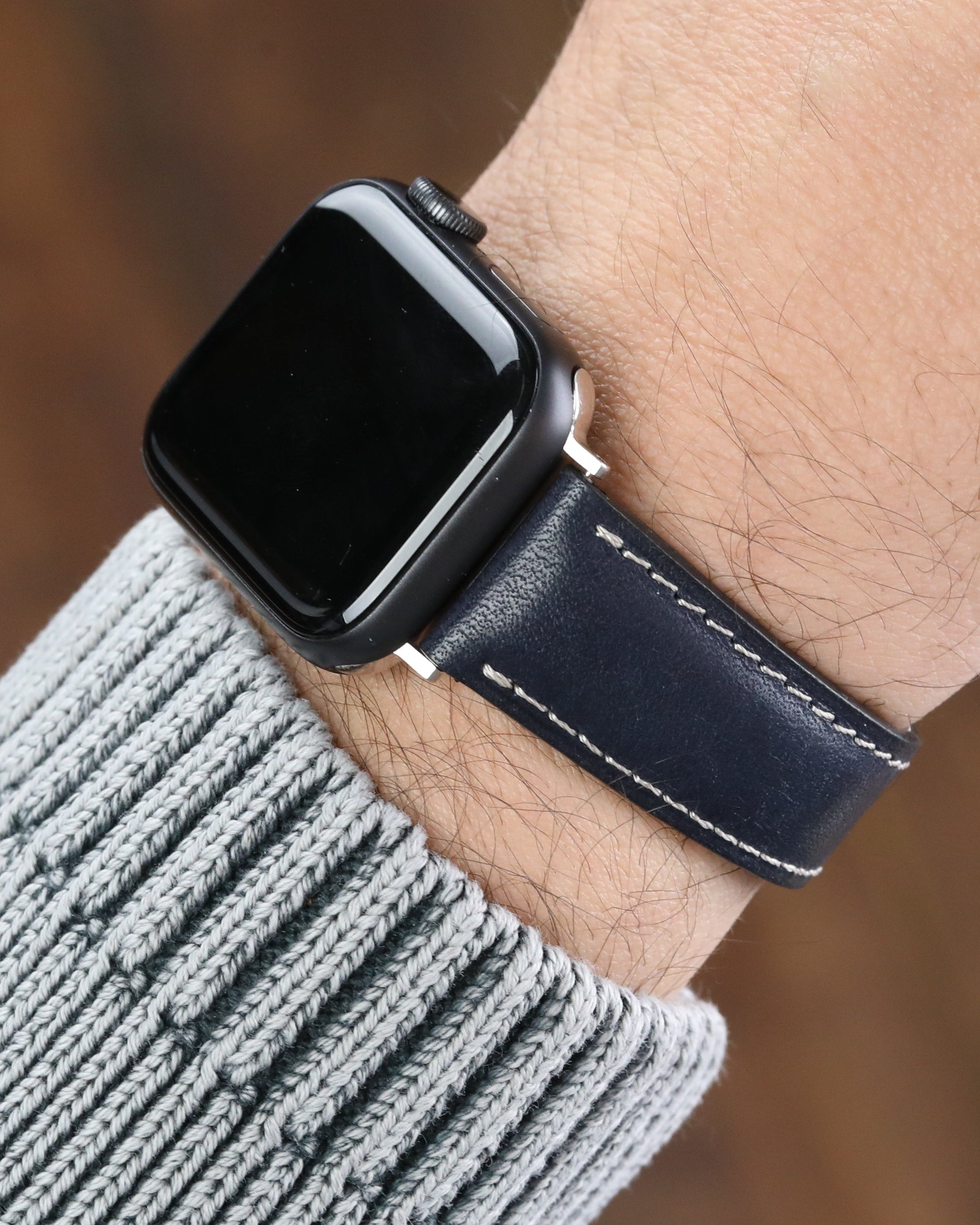 Gerçek pueblo cinsi dana derisi el yapımı apple watch derikordon