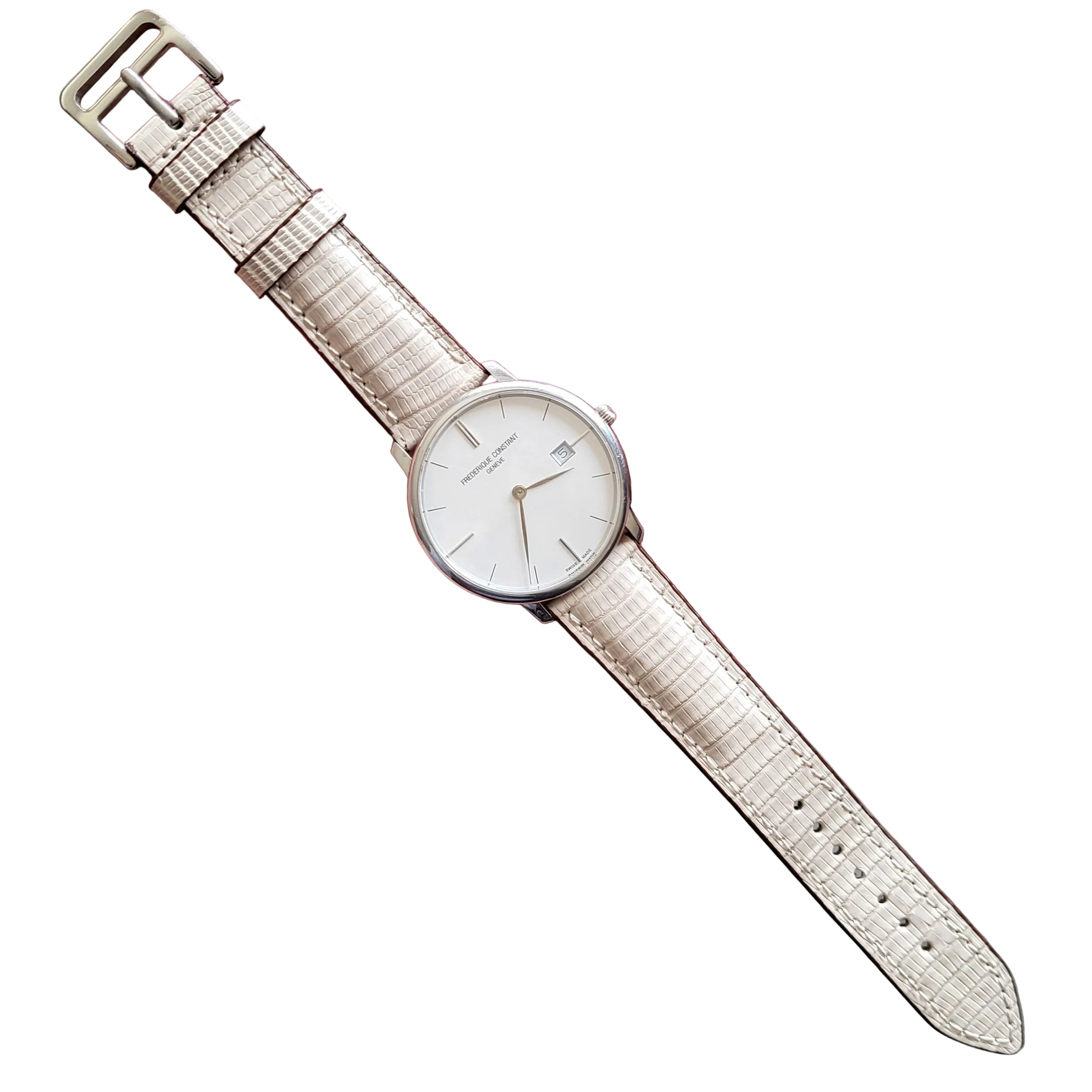 İguana Derisi Bej Kordon