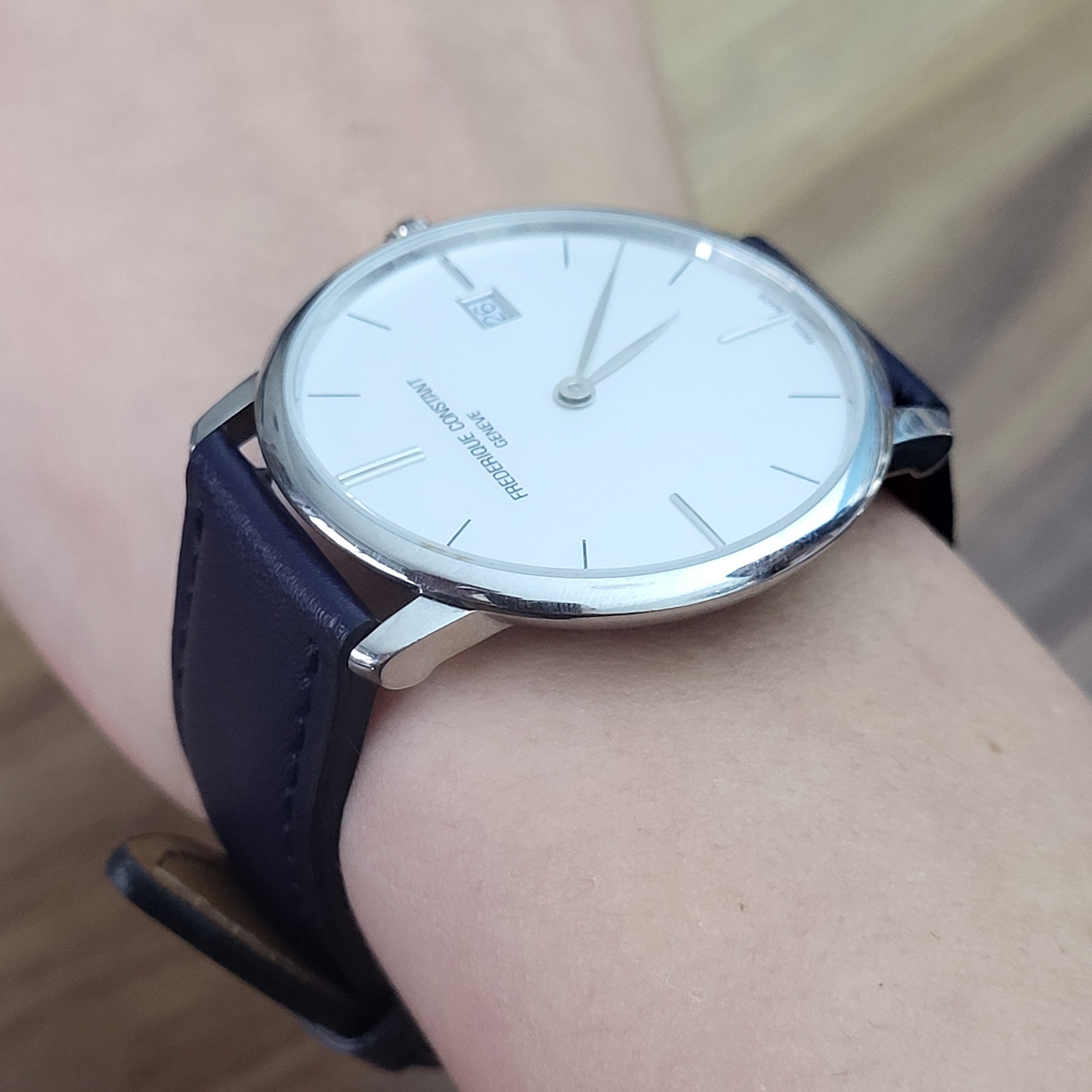 Mat Lacivert Deri Kordon