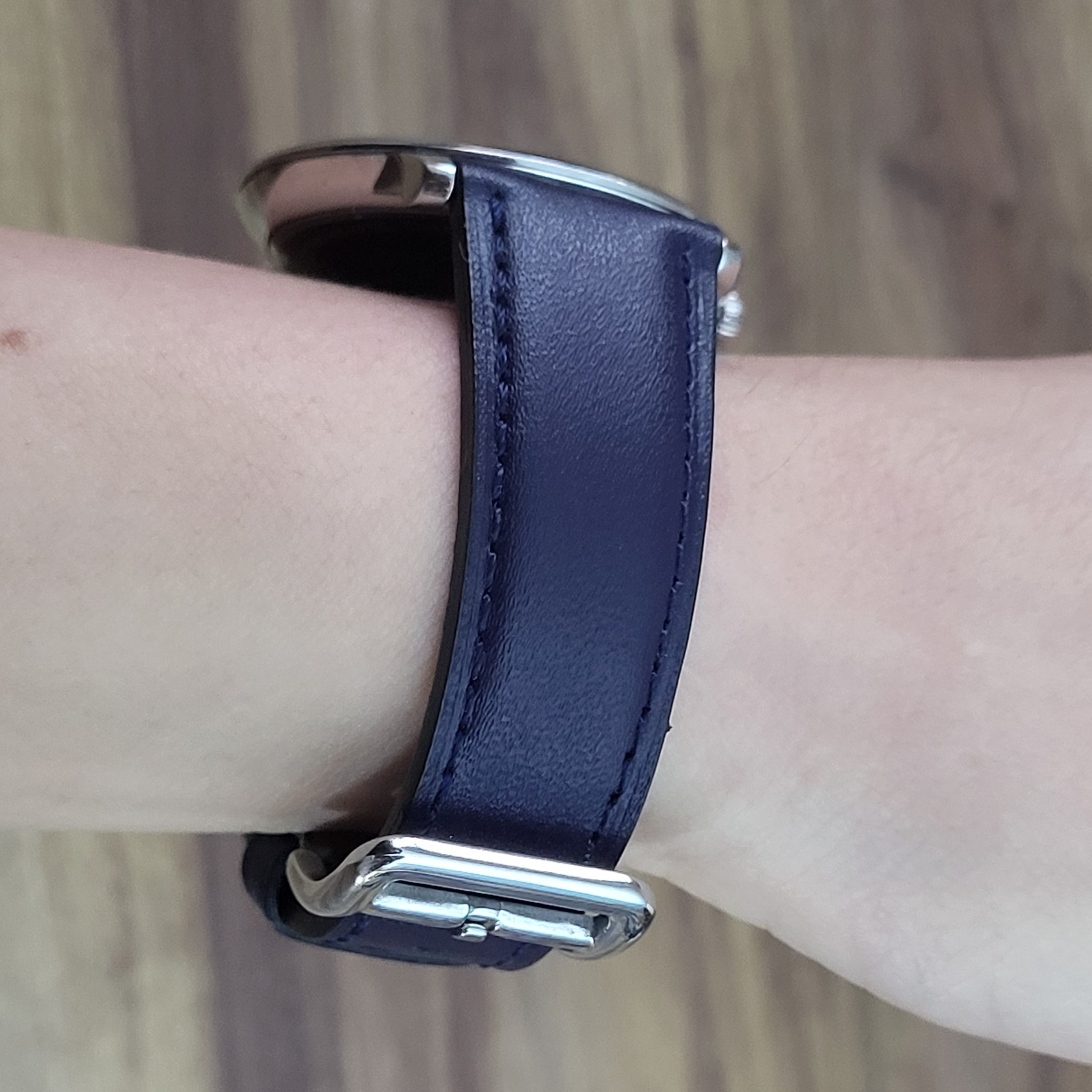 Mat Lacivert Deri Kordon