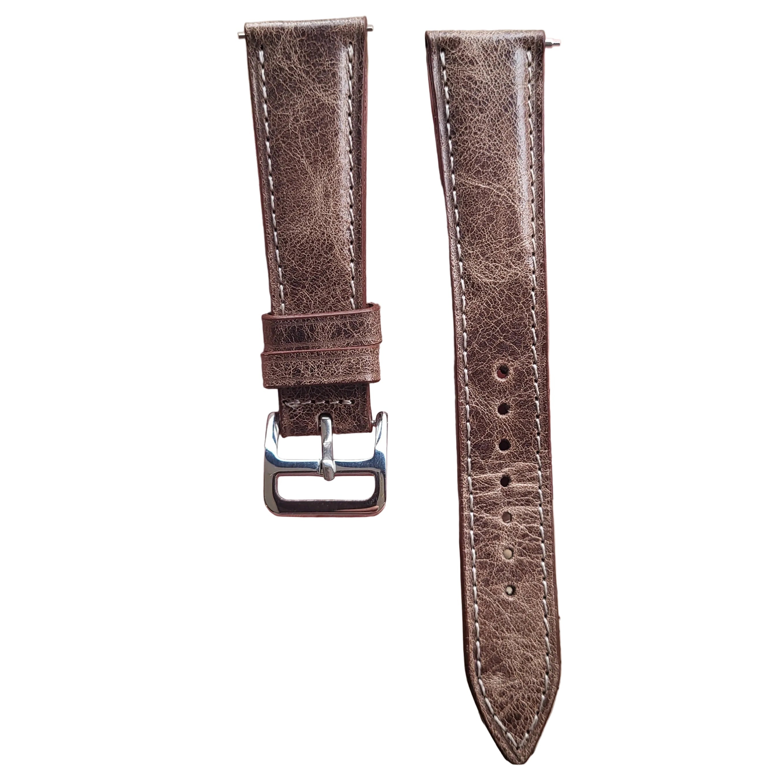 Eskitme Deri Kordon Kahve