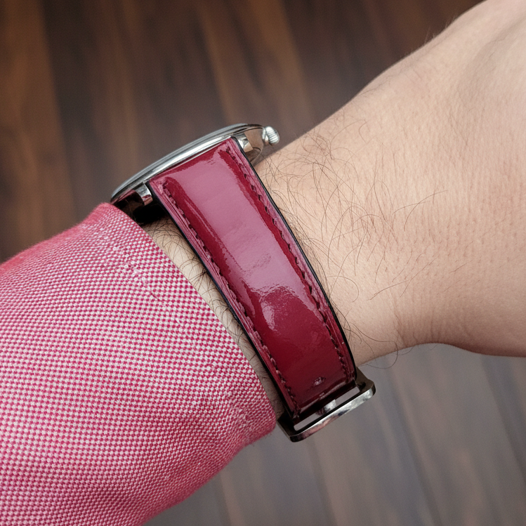 Rugan Kırmızı Deri Kordon