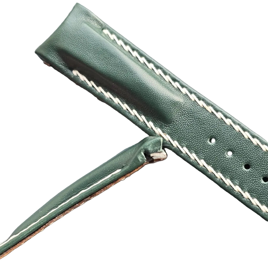 Rolex Entegre Deri Kordon Lacivert