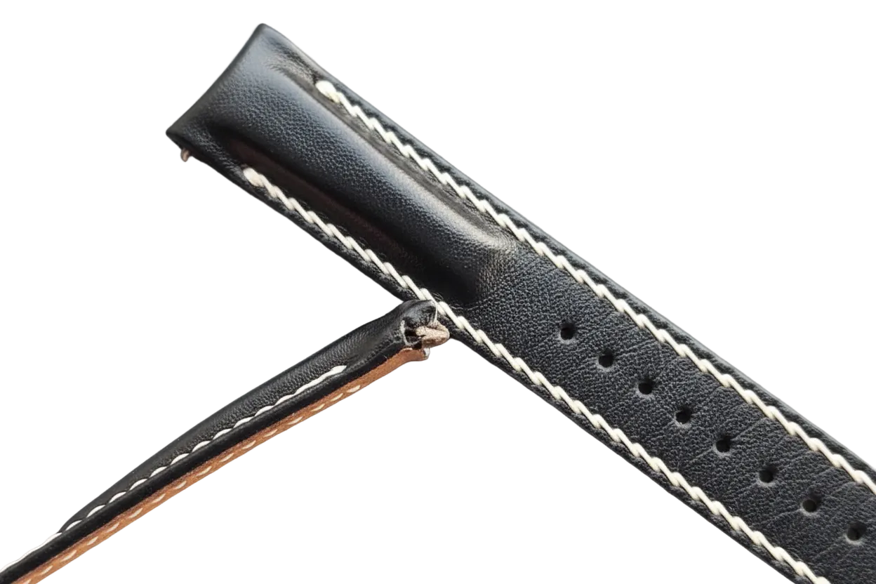 Moonswatch Entegre Deri Kordon Siyah