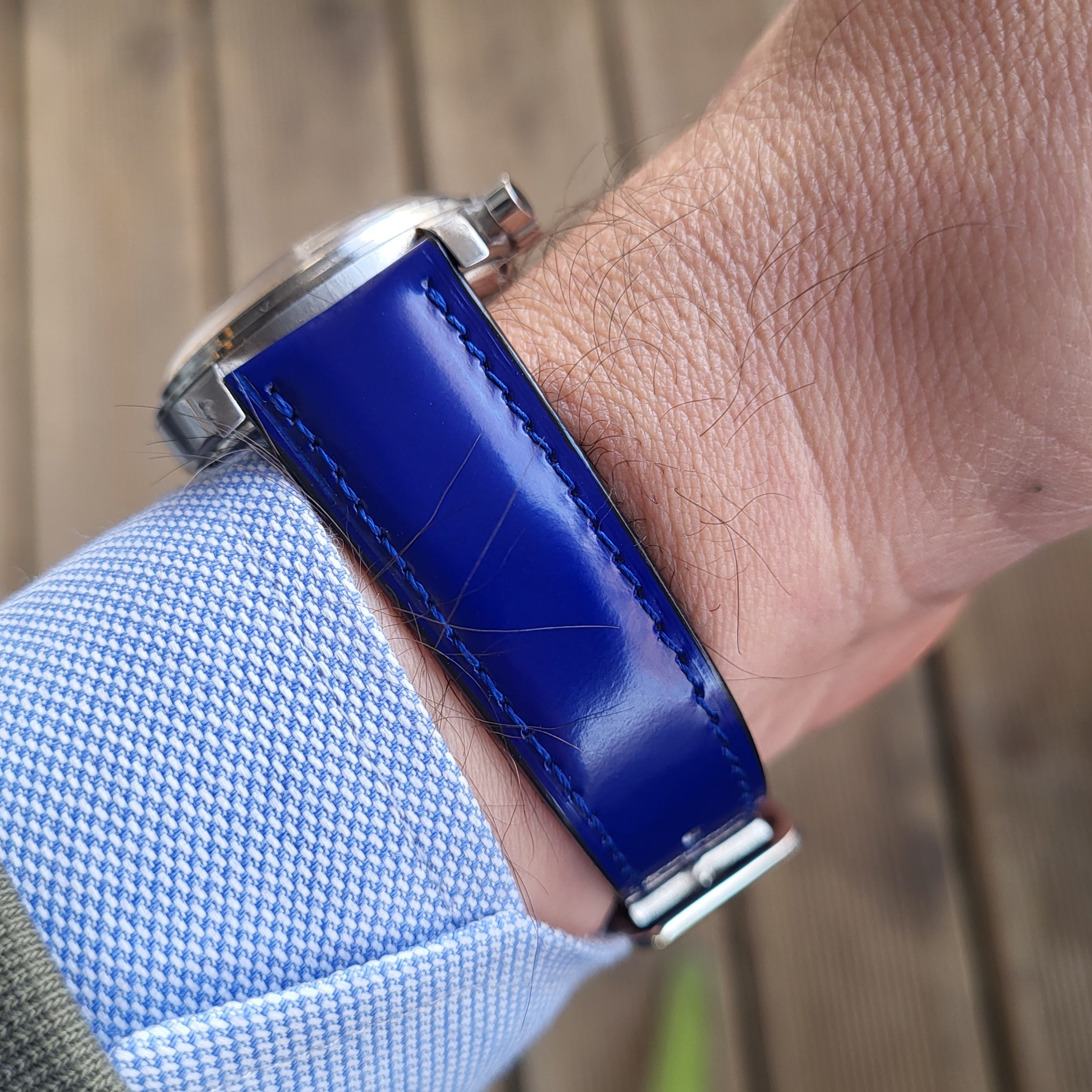 Napa Lacivert Deri Kordon