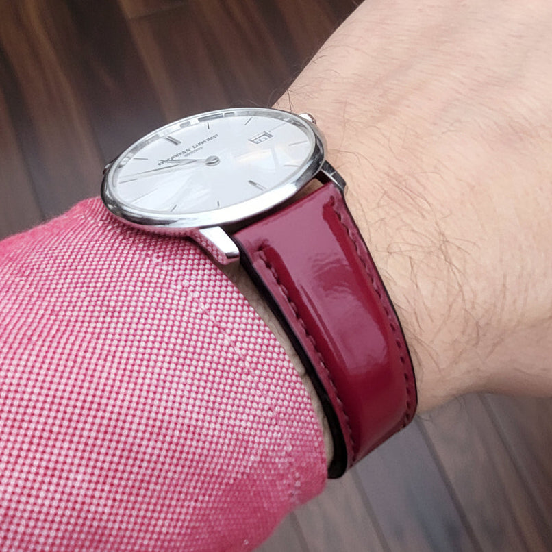 Rugan Kırmızı Deri Kordon