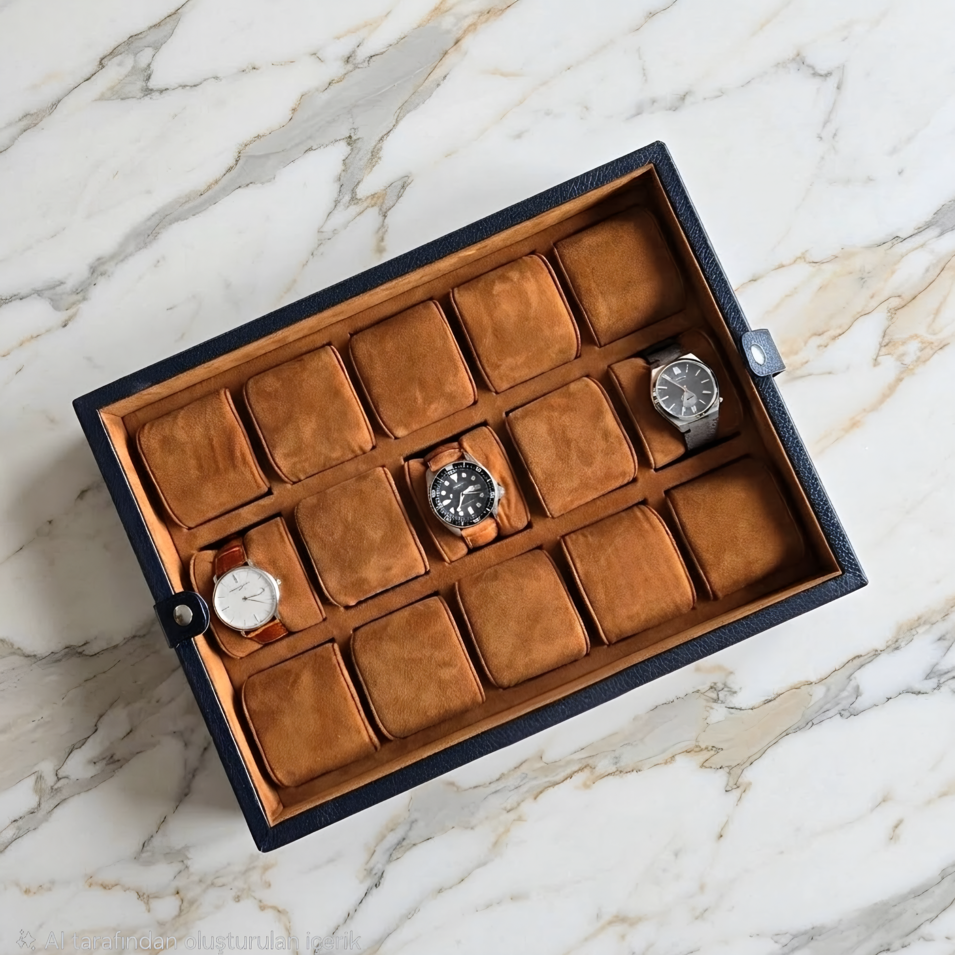 Elite Deri Saat Kutusu 15'li