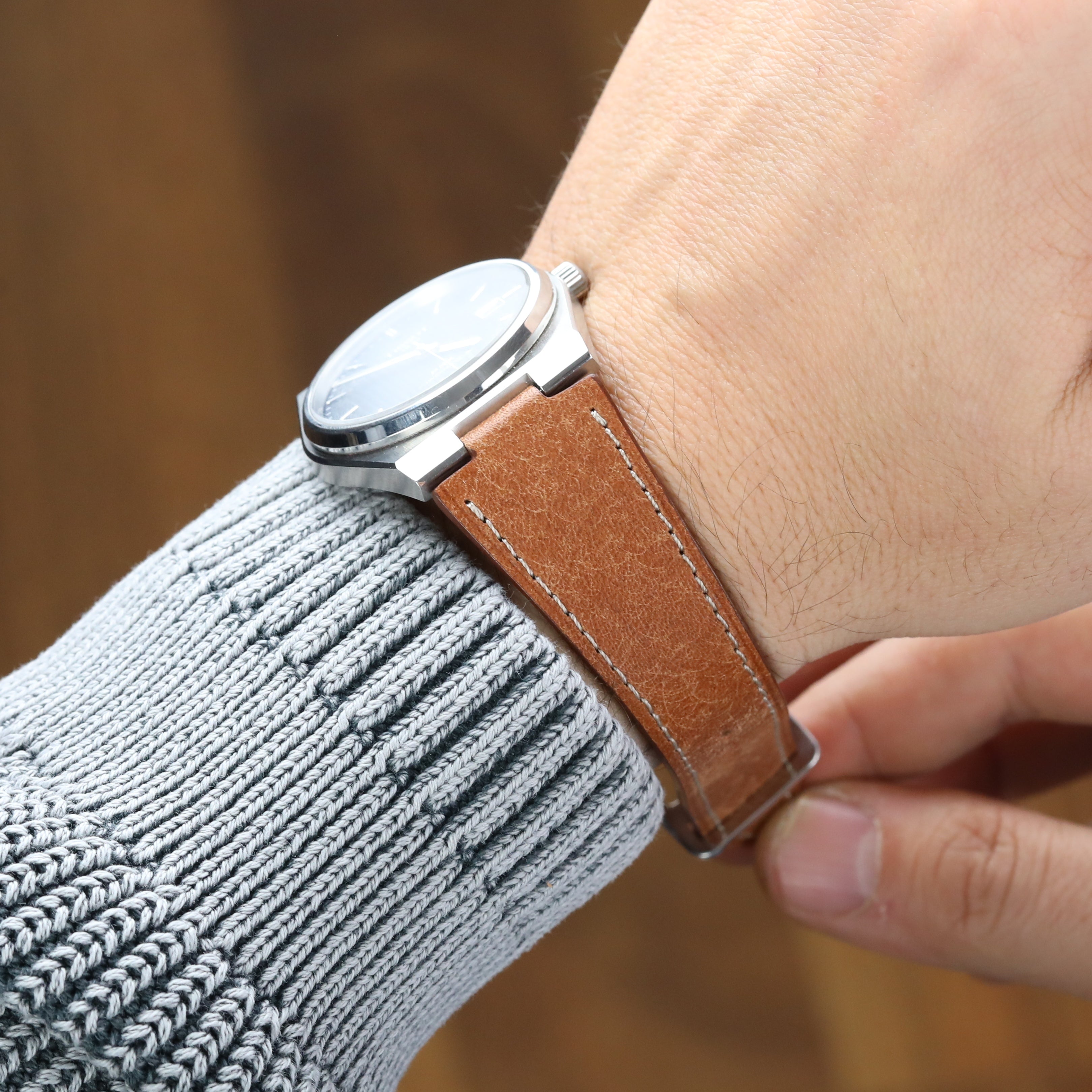 Prx uyumlu el yapımı deri kordon