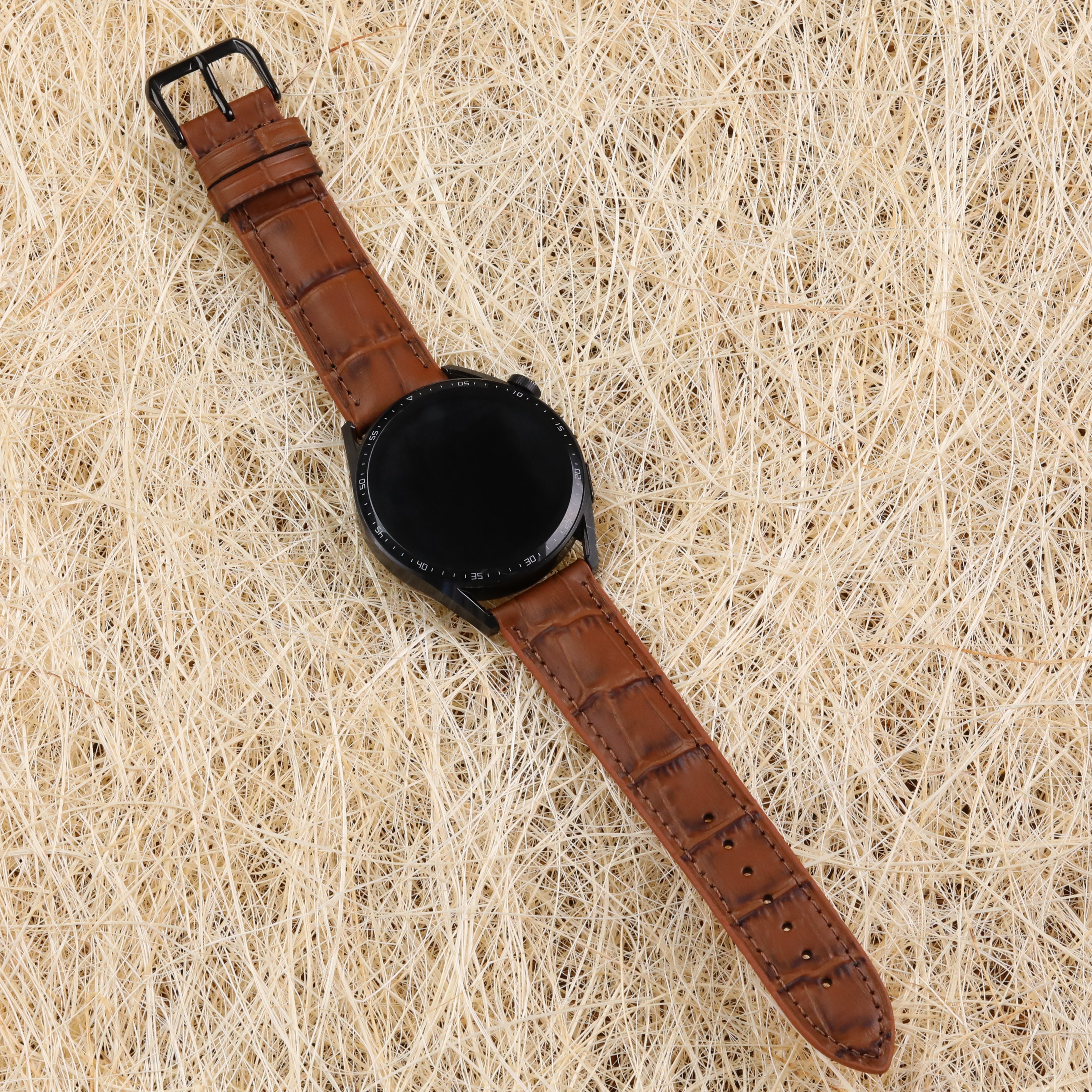 Huawei Watch Deri Kordon ( Taba Kroko)