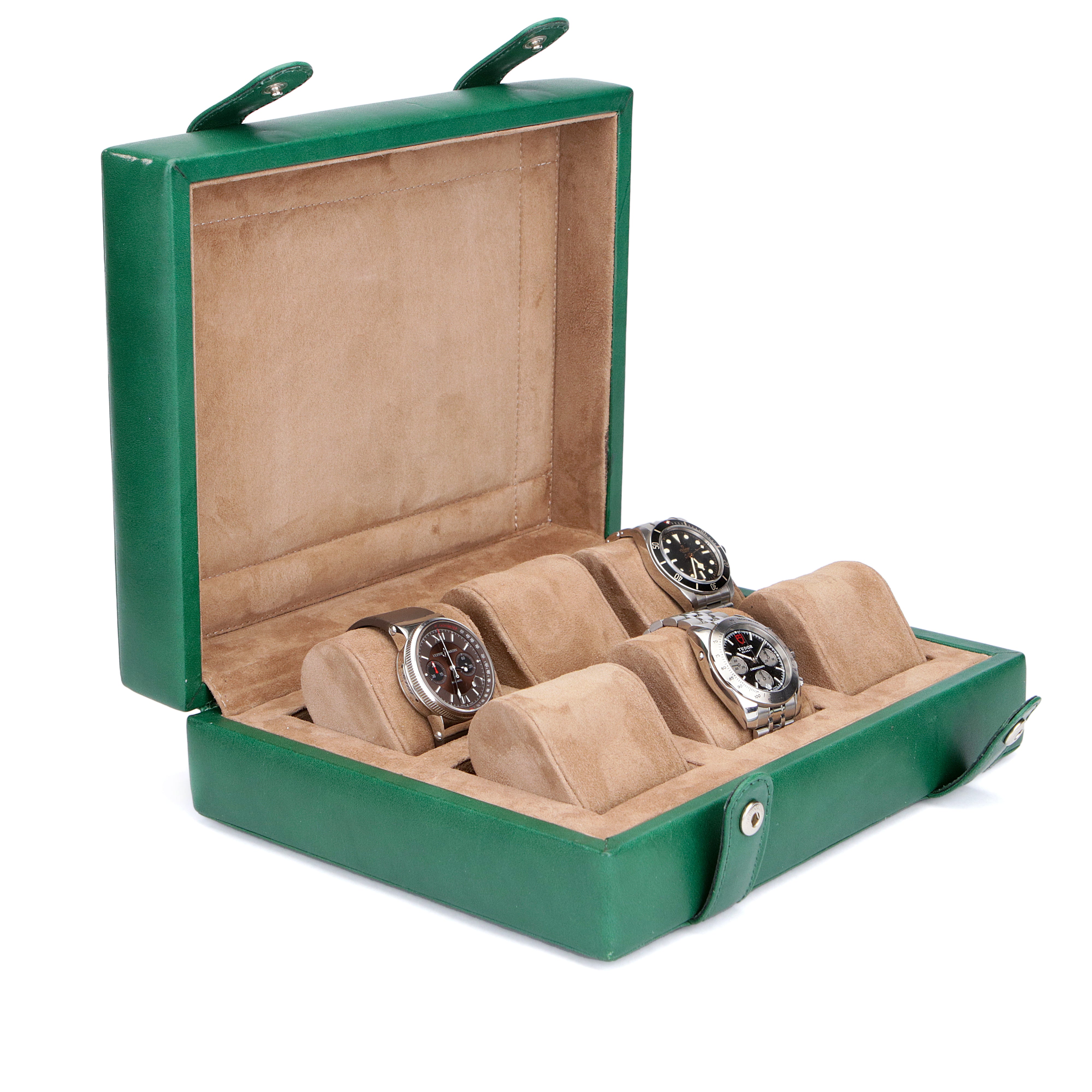 yeşil renkli 6'lı saat kutusu